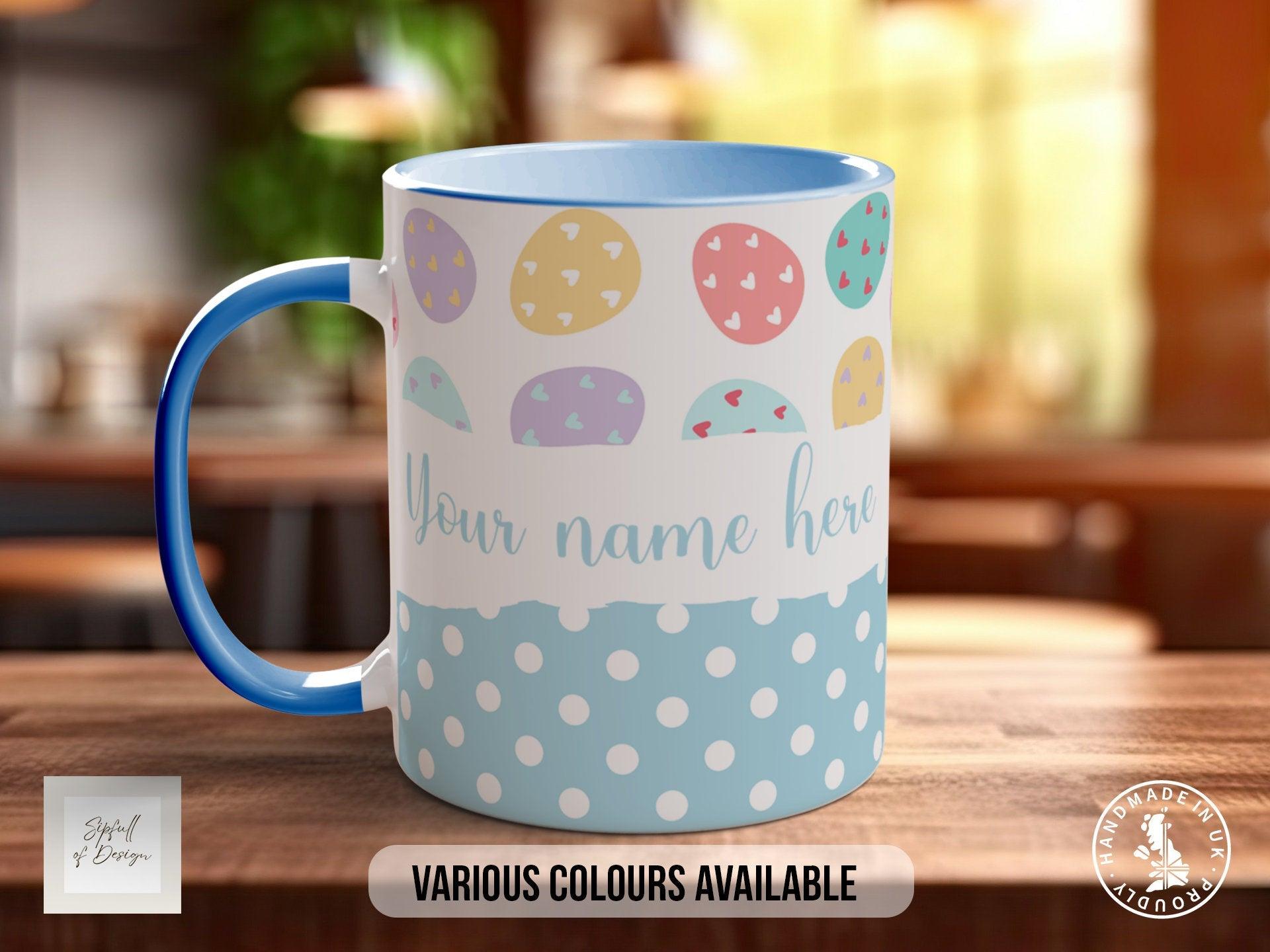 Easter Eggs and Dots Personalised Mug - Sipfull of Design