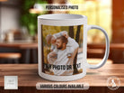 Photo and Text Personalised Photo Mug - Coloured with Your Photos - Coloured 11oz and Bone China 15oz options