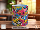 Abstract Comic Pop Pattern Full Wrap Coloured Art Mug - Design 8 - Sipfull of Design