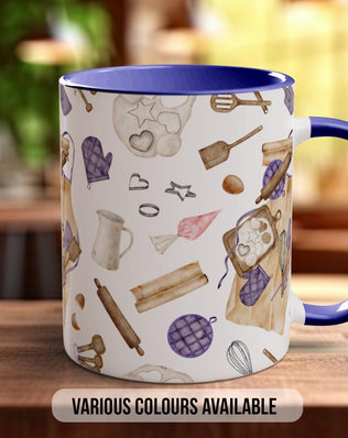 Baking Pattern Mug – Design H (Full Wrap) - Sipfull of Design