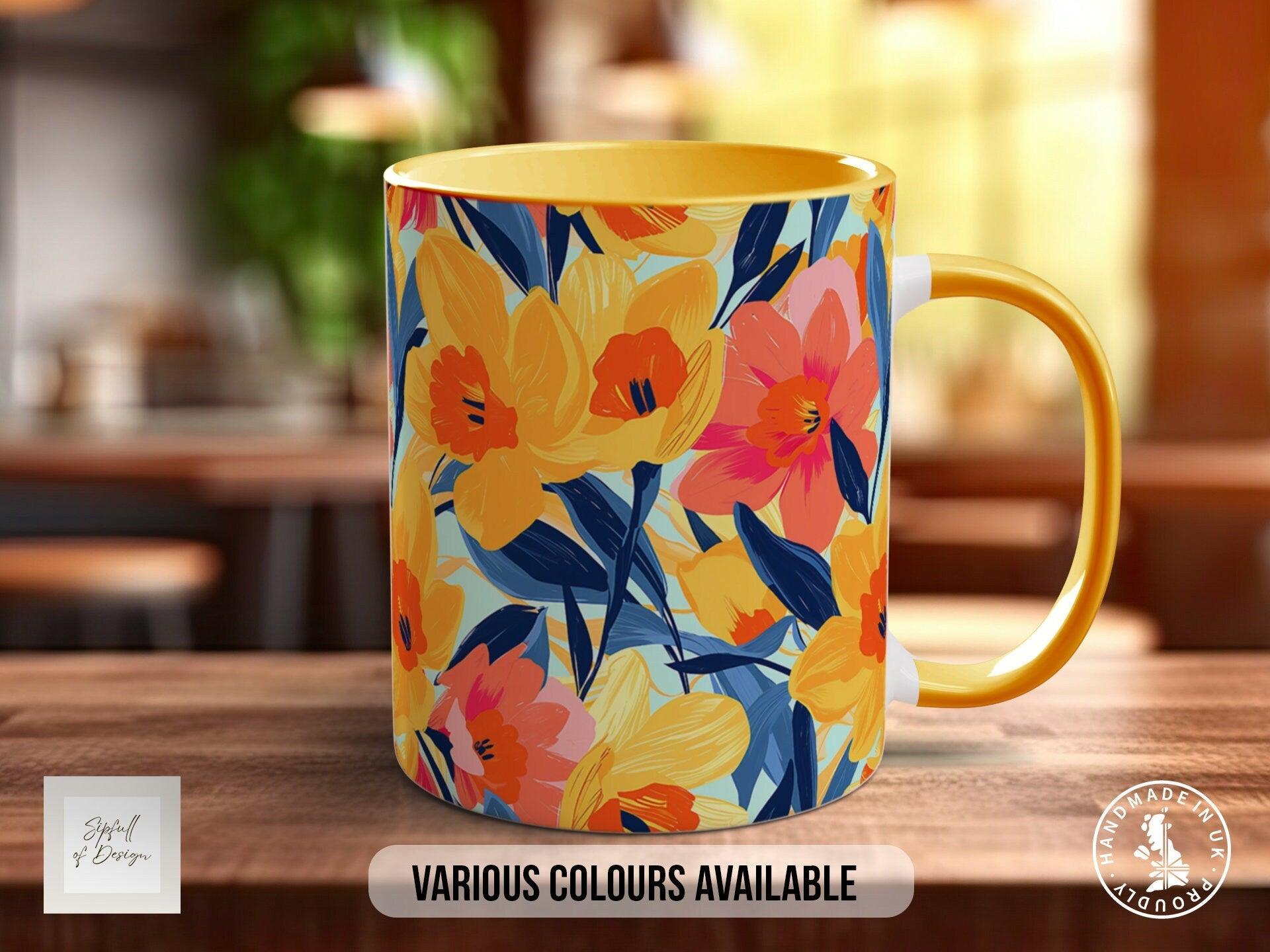 Birth Month Flowers Mug - March Daffodil - - Sipfull of Design