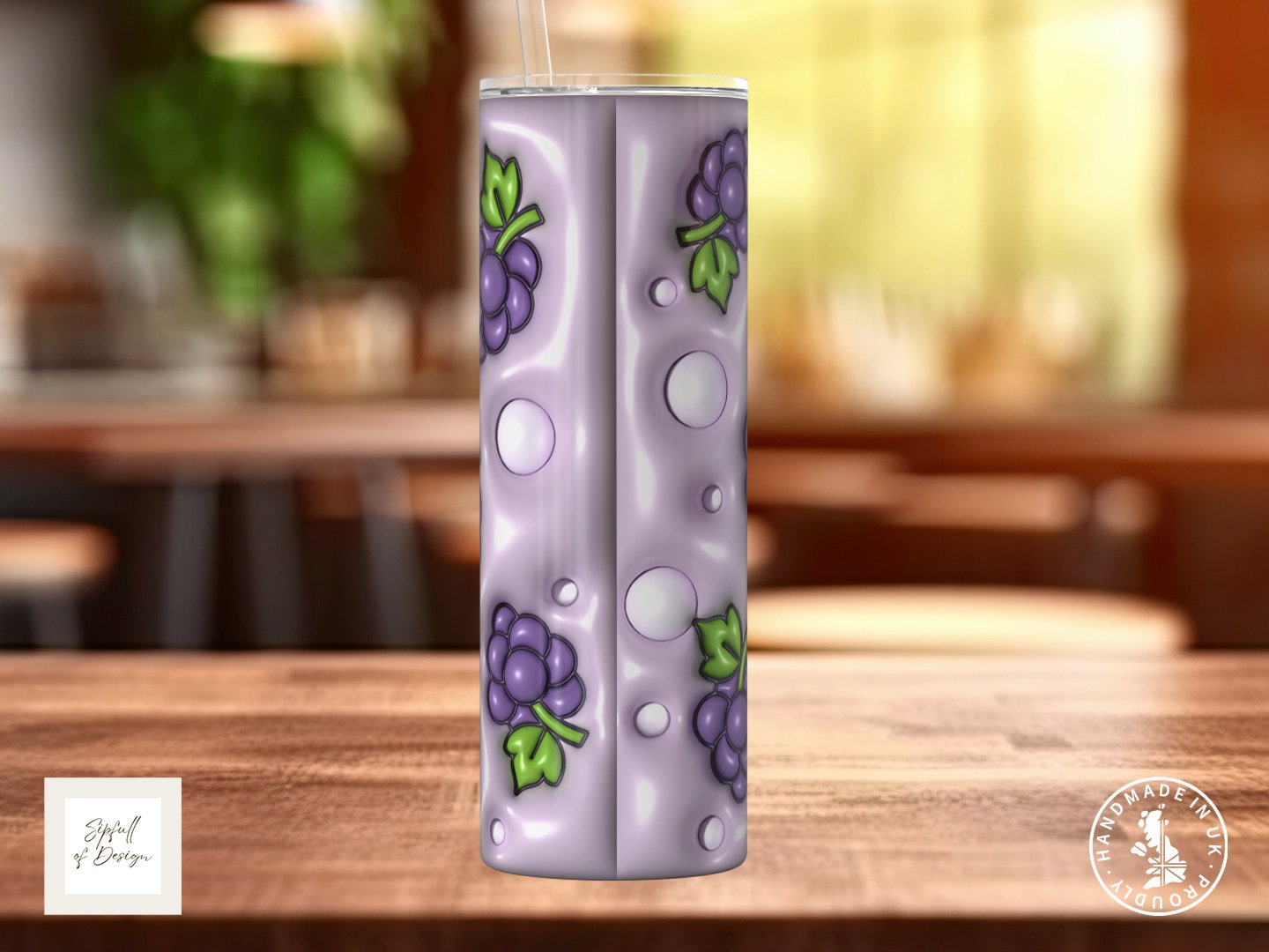October Marigolds Birth Flowers Frosted Glass Can - a bamboo cup of positivity with lid and straw!