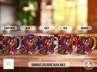 Graffiti Hearts Pattern Full Wrap Coloured Art Mug - Design 2 - Sipfull of Design