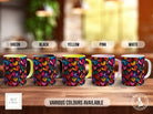 Graffiti Hearts Pattern Full Wrap Coloured Art Mug - Design 8 - Sipfull of Design