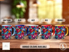 Graffiti Hearts Pattern Full Wrap Coloured Art Mug - Design 11 - Sipfull of Design
