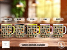 House Plants Full Wrap Art Mug - Design 10 - Coloured 11oz, Bone China 10oz and 15oz and Latte 12oz options. - Sipfull of Design