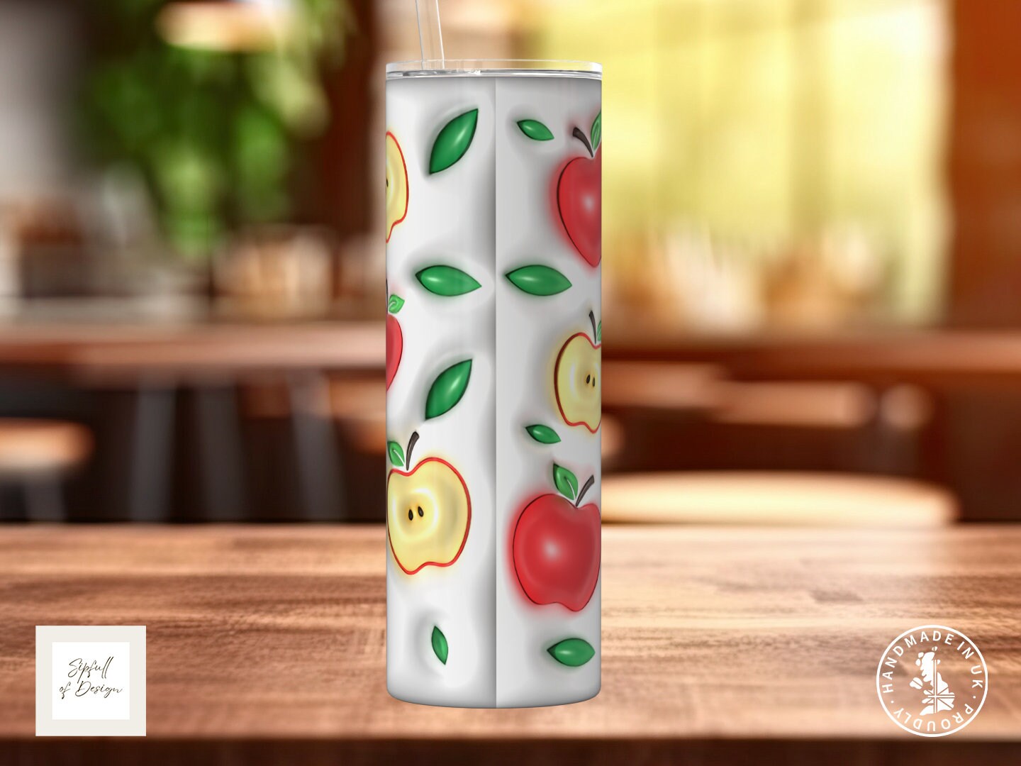 May Lilly Of The Valley Birth Flowers Frosted Glass Can - a bamboo cup of positivity with lid and straw!