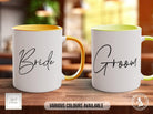 Bride & Groom Wedding Coloured Mug - Sipfull of Design