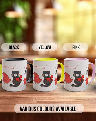 Cute Meowy Cat Coloured Mug (2) - Sipfull of Design