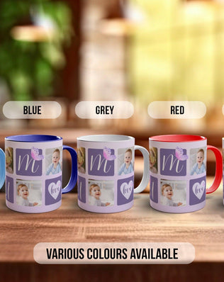 Mum Mothers Day Personalised Photo Purple Design Mug - Sipfull of Design
