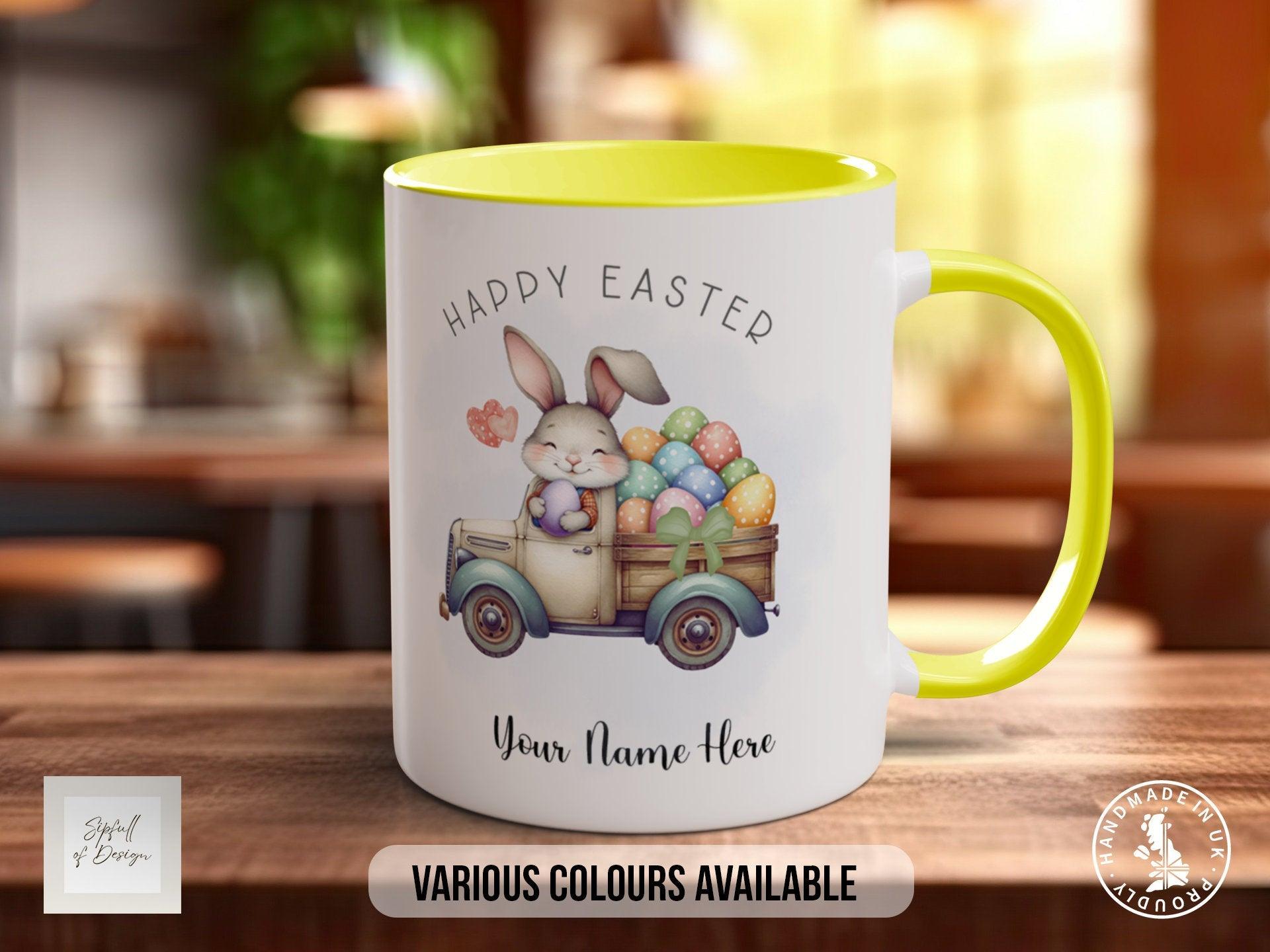 Easter Bunny In Truck Mug - Sipfull of Design