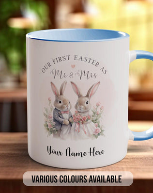 First Easter As Mr & Mrs Bunny Personalised Mug - Sipfull of Design