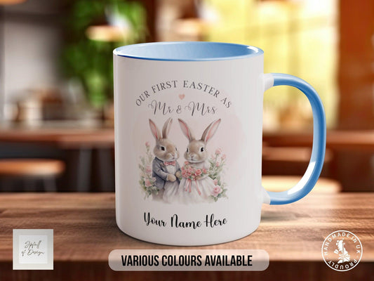 First Easter As Mr & Mrs Bunny Personalised Mug - Sipfull of Design