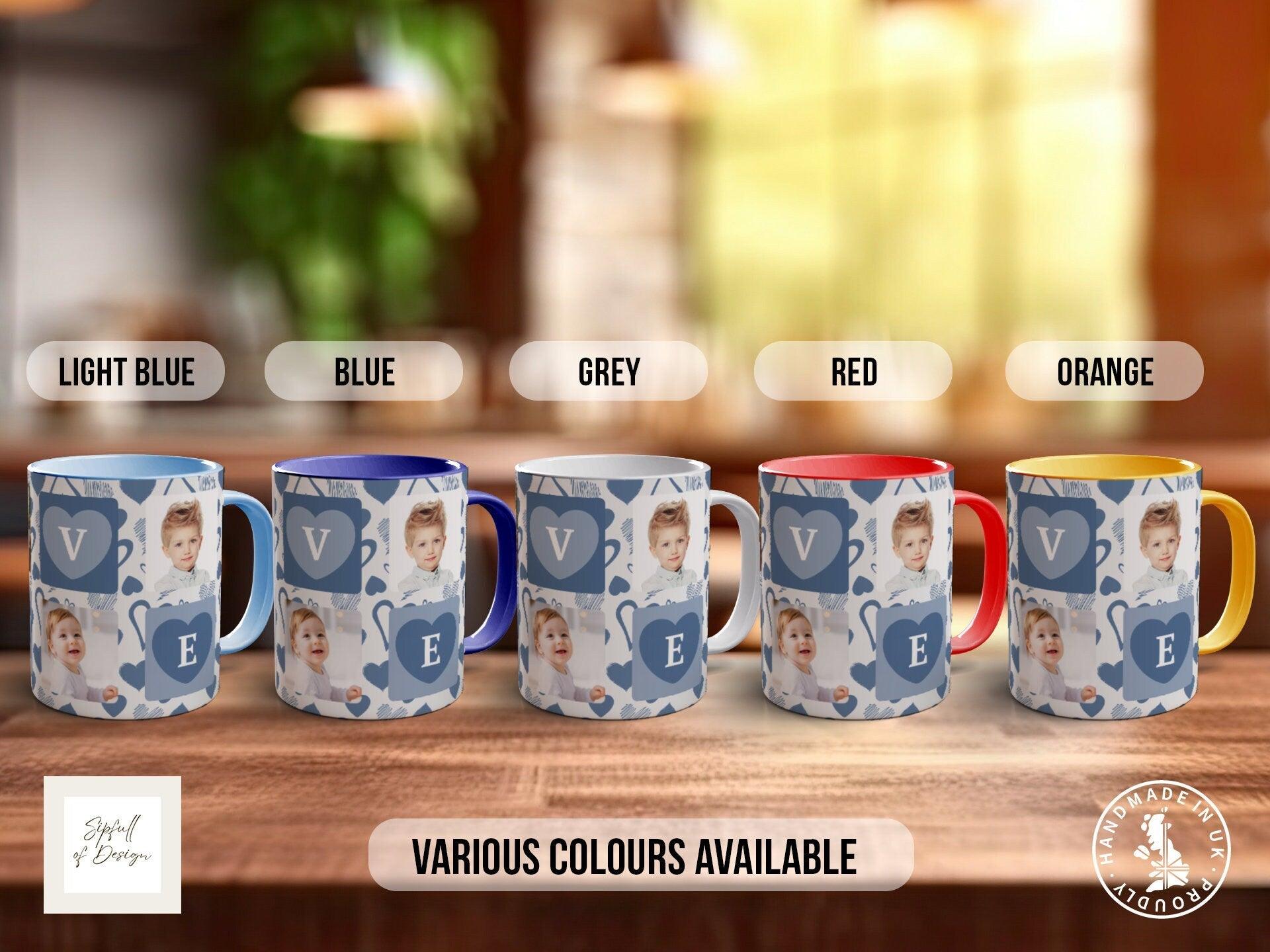 Fathers Love Photo Grid Personalised Photo Mug - Sipfull of Design