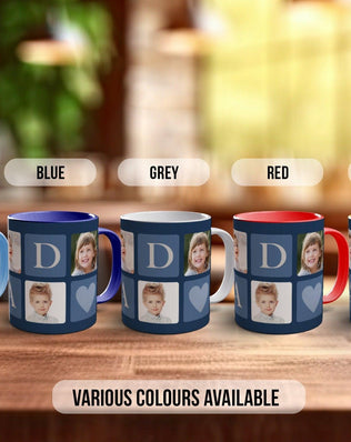 Father’s Day Photo Grid Mug - Sipfull of Design