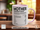 Mother Funny Nutritional Facts Mug - Sipfull of Design