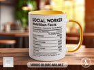 Social Worker Funny Nutritional Facts Mug - Sipfull of Design