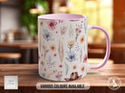 Coloured Floral Western Boho Full Wrap Art Mug - Design 1 - Sipfull of Design