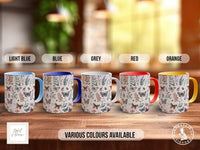 Coloured Watercolour Butterfly Full Wrap Art Mug - Design 2 - Sipfull of Design
