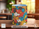 Abstract Comic Pop Pattern Full Wrap Coloured Art Mug - Design 4 - Sipfull of Design
