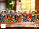 Abstract Comic Pop Pattern Full Wrap Coloured Art Mug - Design 7 - Sipfull of Design