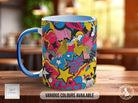 Abstract Comic Pop Pattern Full Wrap Coloured Art Mug - Design 8 - Sipfull of Design