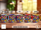 Abstract Comic Pop Pattern Full Wrap Coloured Art Mug - Design 8 - Sipfull of Design