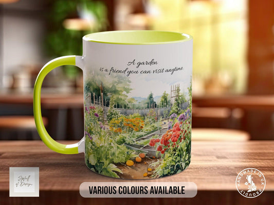 A garden is a friend you can visit anytime Mug - Sipfull of Design
