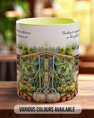 Tending to vegetables is a daily meditation on the cycles of growth and renewal Mug - Sipfull of Design