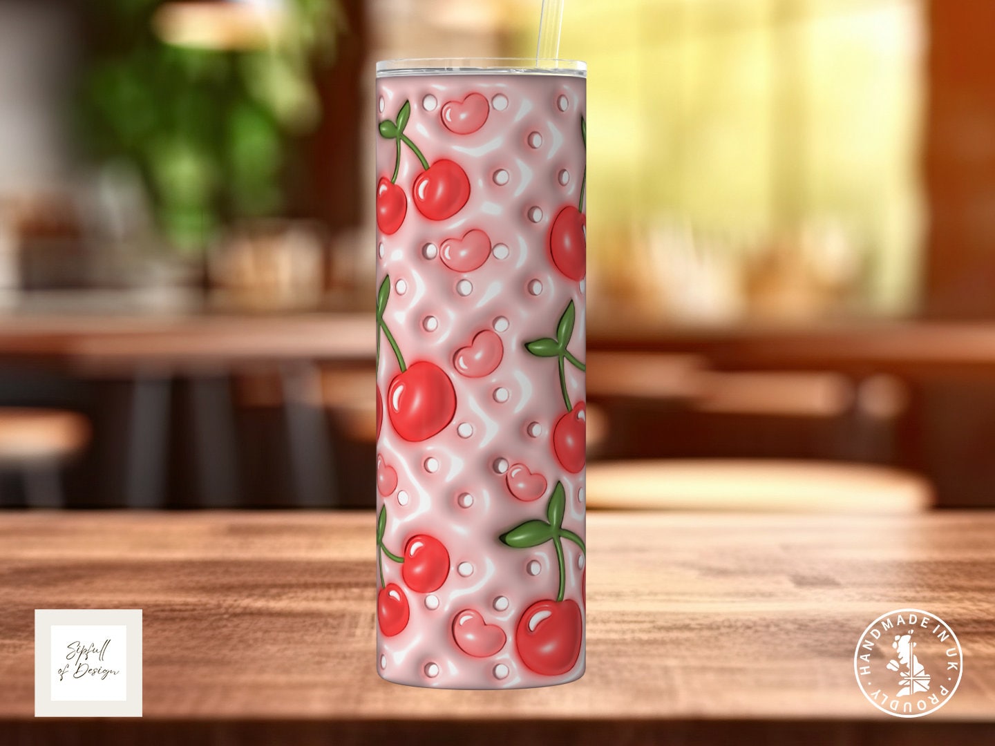 November Chrysanthemums Birth Flowers Frosted Glass Can - a bamboo cup of positivity with lid and straw!
