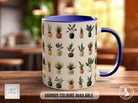 House Plants Full Wrap Art Mug - Design 3 - Coloured 11oz, Bone China 10oz and 15oz and Latte 12oz options. - Sipfull of Design