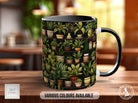 House Plants Full Wrap Art Mug - Design 6 - Coloured 11oz, Bone China 10oz and 15oz and Latte 12oz options. - Sipfull of Design