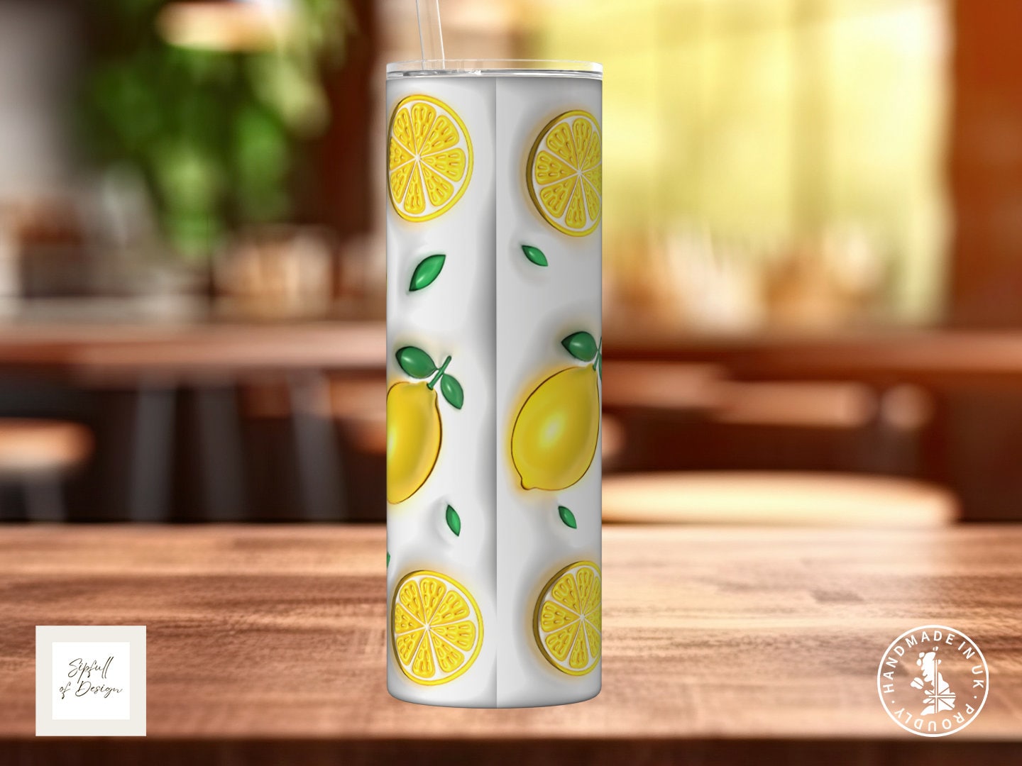 September Asters Birth Flowers Frosted Glass Can - a bamboo cup of positivity with lid and straw!