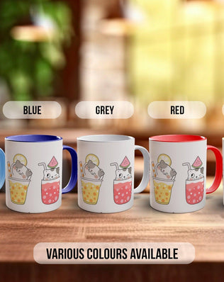 Cute Cats in smoothie cups Mug - Sipfull of Design