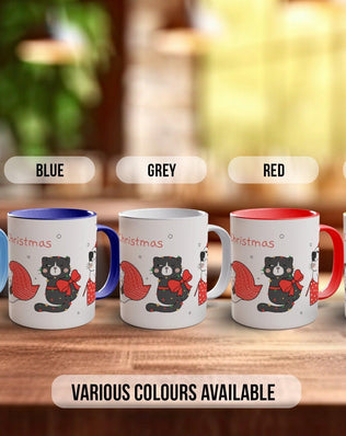 Cute Meowy Cat Coloured Mug (2) - Sipfull of Design