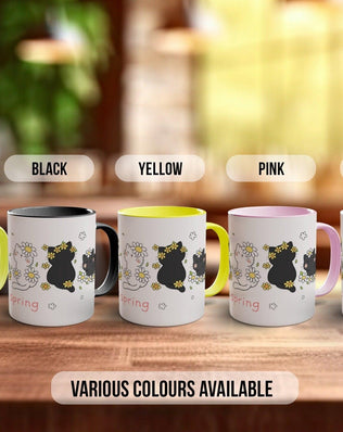 Cute Cats in Spring Flowers Mug - Sipfull of Design