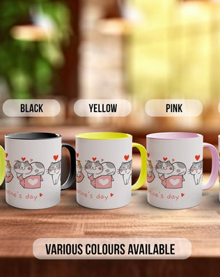 Cute Valentine Cats Desing B Mug - Sipfull of Design