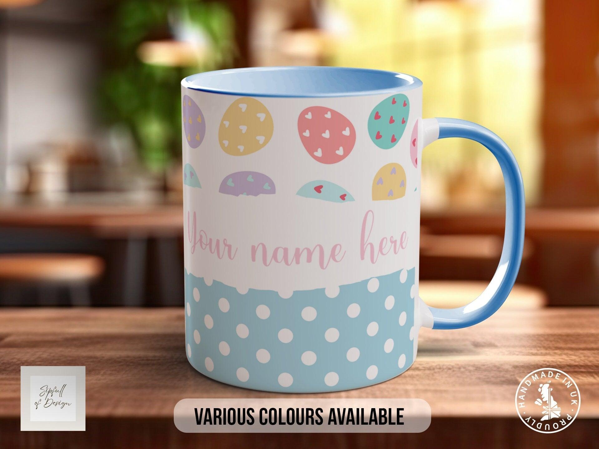 Easter Eggs and Dots Personalised Mug - Sipfull of Design