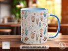 Coloured Floral Western Boho Full Wrap Art Mug - Design 6 - Sipfull of Design