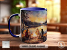 Camping Friends Around the Campfire - Coloured 11oz, Bone China 10oz and 15oz and Latte 12oz options. - Sipfull of Design