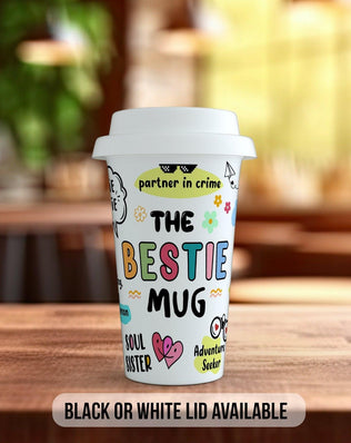 Bestie – Full-Wrap Friendship Travel Mug - Sipfull of Design