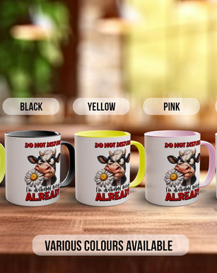 Do Not Disturb! I'm Disturbed Enough Already Cow Mug - Sipfull of Design
