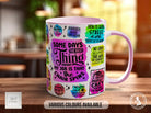 Some Days The Best Thing About My Job - Sarcastic Retro Coloured Mug