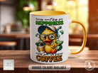 Money Can't Buy You Happiness Unless You Are Buying Coffee Duck Mug - Sipfull of Design