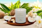 Tropical Serenity Luxury Scented Natural Wax Personalised Candle - 40+ hours burn time - Sipfull of Design