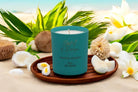 Tropical Serenity Luxury Scented Natural Wax Personalised Candle - 40+ hours burn time - Sipfull of Design