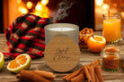 Spiced Orchard Luxury Scented Natural Wax Personalised Candle - 40+ hours burn time - Sipfull of Design