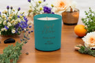 Mystic Bloom Luxury Scented Natural Wax Personalised Candle - 40+ hours burn time - Sipfull of Design