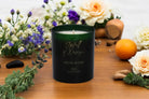 Mystic Bloom Luxury Scented Natural Wax Personalised Candle - 40+ hours burn time - Sipfull of Design
