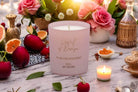 Plum Enchantment Luxury Scented Natural Wax Personalised Candle - 40+ hours burn time - Sipfull of Design